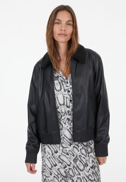 Blouson aus veganem Leder