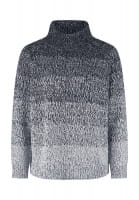 Turtleneck-Pullover mit Farbverlauf