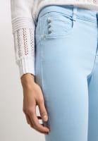 Cropped flared jeans with decorative rivets