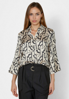 Bluse mit grafischem Print