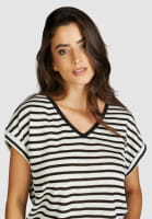 Striped shirt made of linen