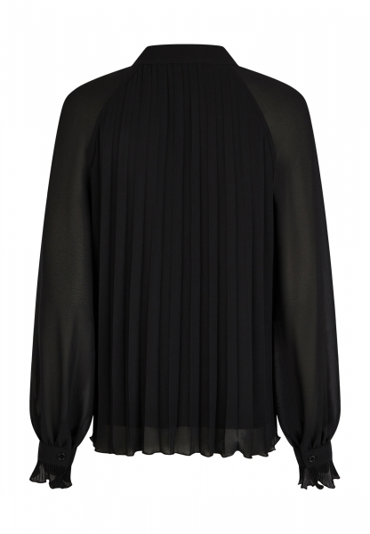 Plissee-Bluse aus lässigem Crepe