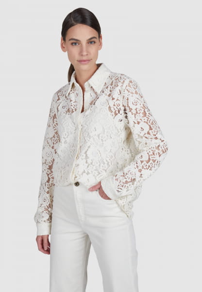 Velvet lace blouse