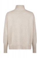 Turtleneck sweater with ribbed details