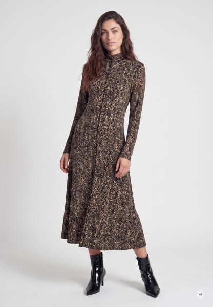 Jerseykleid mit grafischem Print