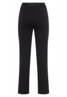 Flared pants made of textured jersey