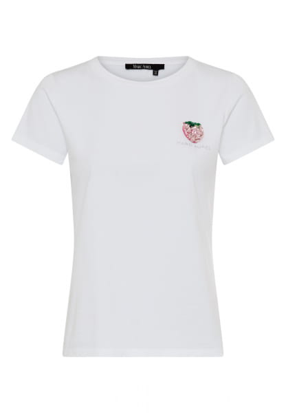 Shirt with rhinestones