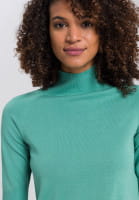 Sweater with half raglan sleeves