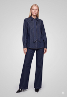 Flared jeans with patch pockets
