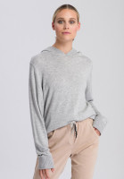 Sweater with comfortable hood