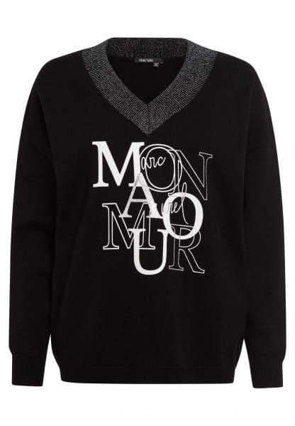 Pullover mit Motto-Print