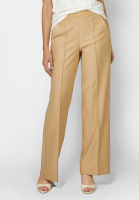 Wide leg pants with elastic waistband