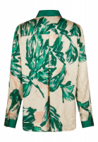 Hemdbluse mit grünem Print
