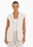 Blazer vest made from sustainable linen mix