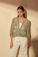 Strickjacke aus Sparkling Netzstrick