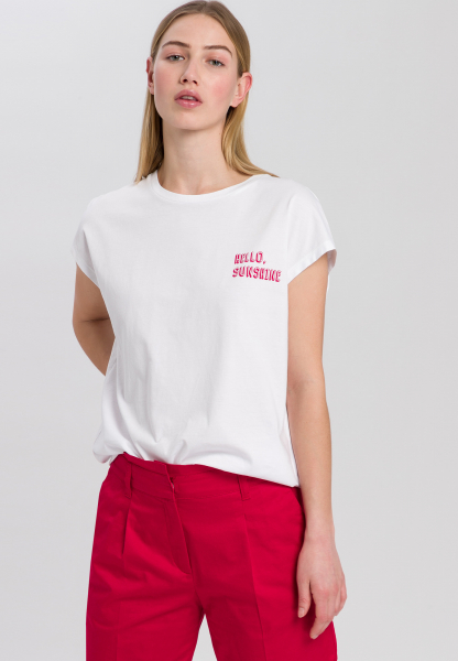 T-shirt with little motto print