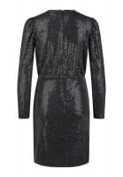 Sequin dress with puff sleeves