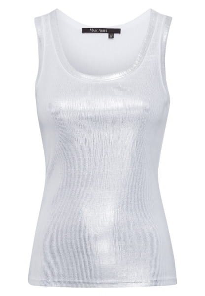 Tank top in metallic look