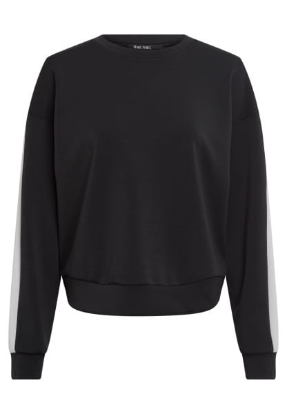 Sweatshirt mit Kontraststreifen