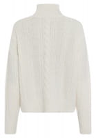 Zopf-Pullover mit Turtleneck