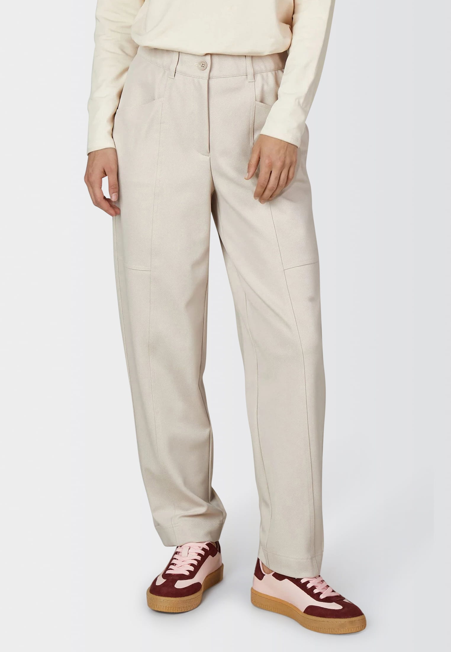 MARC AUREL Hose aus Twill-Jersey