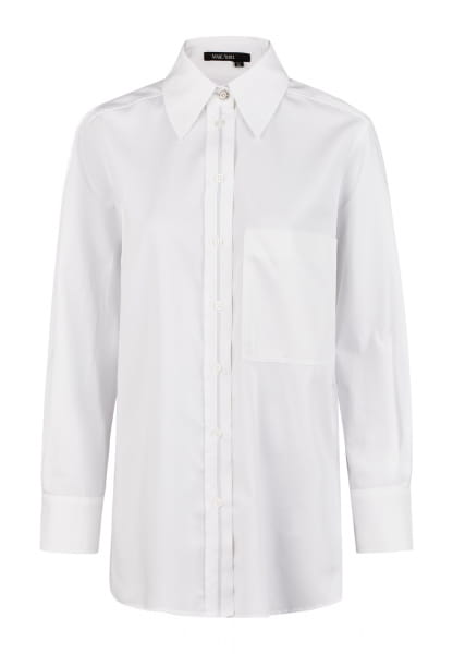Oversize shirt made of cotton satin