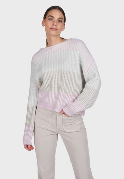 Sweater with ombre stripes