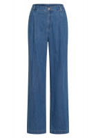 Jeanshose mit Bundfalten