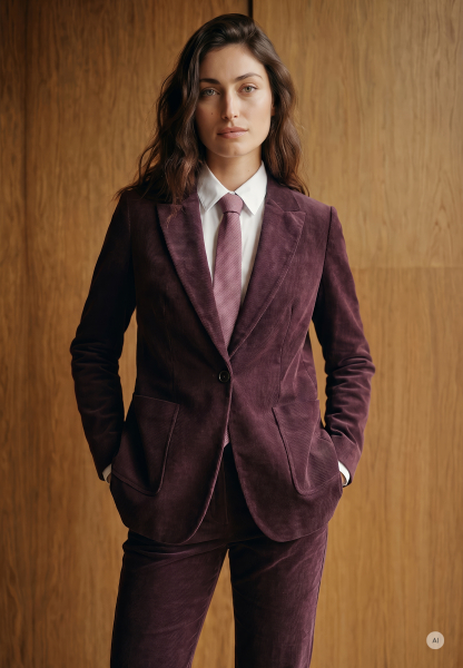 Blazer with patch pockets