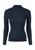 Turtleneck sweater in sparkling rib knit