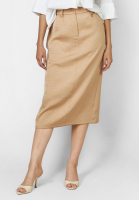 Shimmering twill skirt