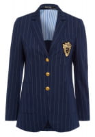 Blazer with pinstripe jersey badge