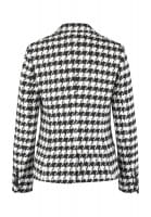 Blazer with houndstooth pattern