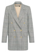 Blazer with checked pattern