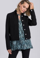 Jeansjacke aus Strukturjersey
