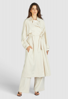 Trench coat made from fine viscose twill