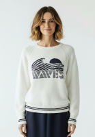 Pullover mit Wave-Intarsie