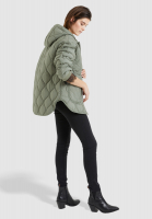 Oversized quilted jacket with hood