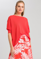 Poncho sweater with fine structure