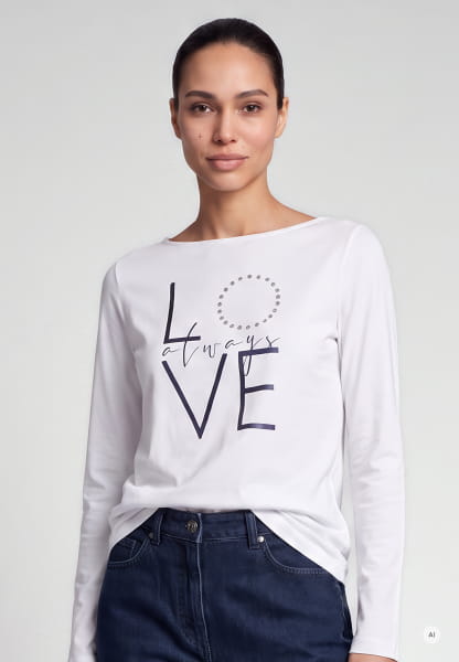 Shirt mit Schrift-Print