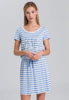 Jersey dress with stripe-print