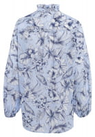 Blouse with Stand-Up Collar with floral print