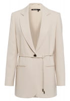 Blazer with belt in viscose blend