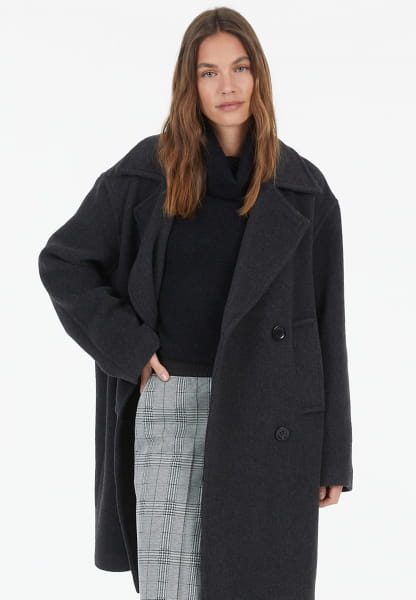 Coat in Italian wool blend