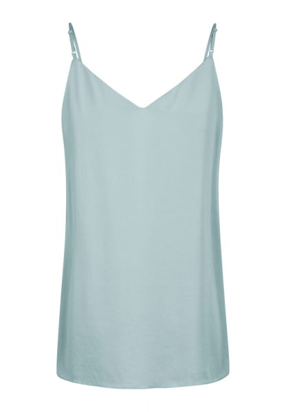 Top from flowing satin