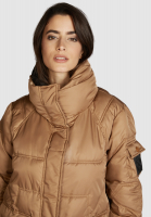 Puffer jacket with contrast details