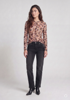 Printed mesh shirt