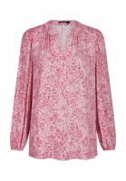 Slip-on blouse with mille fleur print