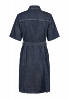 Denim dress with belt