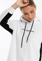 Hoodie with effective contrasting inserts